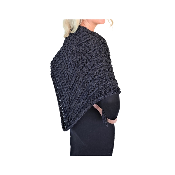 Knitted Shawl Black