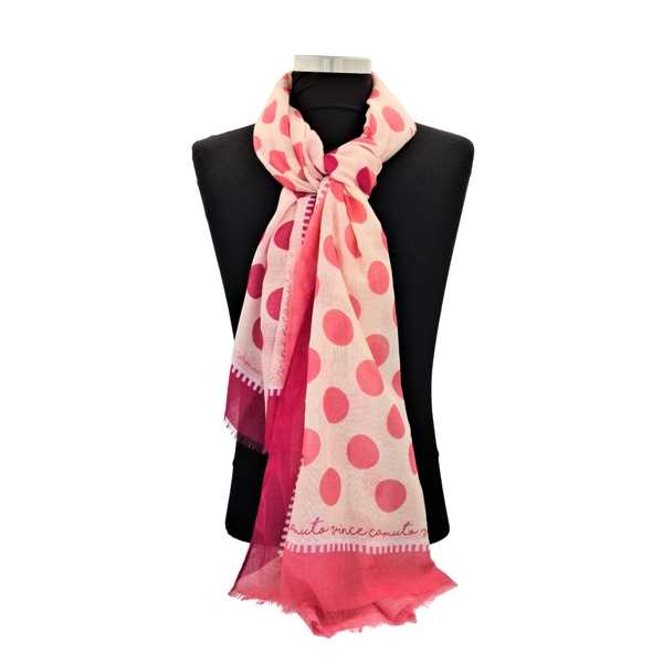 Scarf (Pink, Polka Dots)